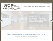 Tablet Screenshot of espaceseptarpents.fr